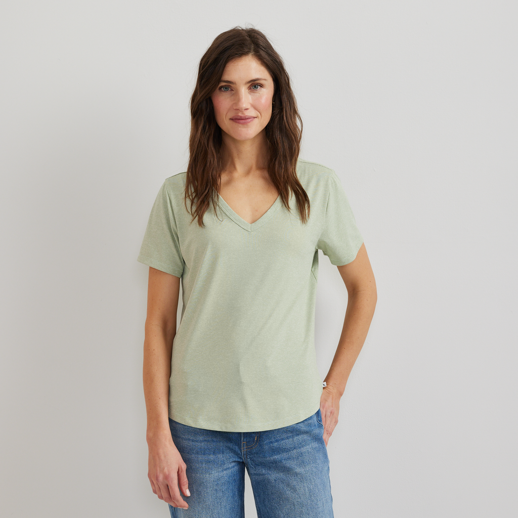 Women's Trek Light Hike Short-Sleeve V-Neck T-Shirt